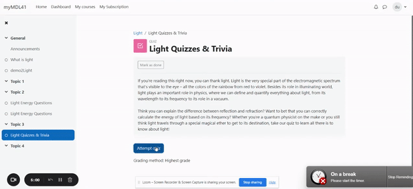 Moodle Drag-and-Drop quiz
